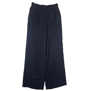 Truth by Republic Navy Blue Wide Leg Pleated Trousers High Waisted Dress Pants S